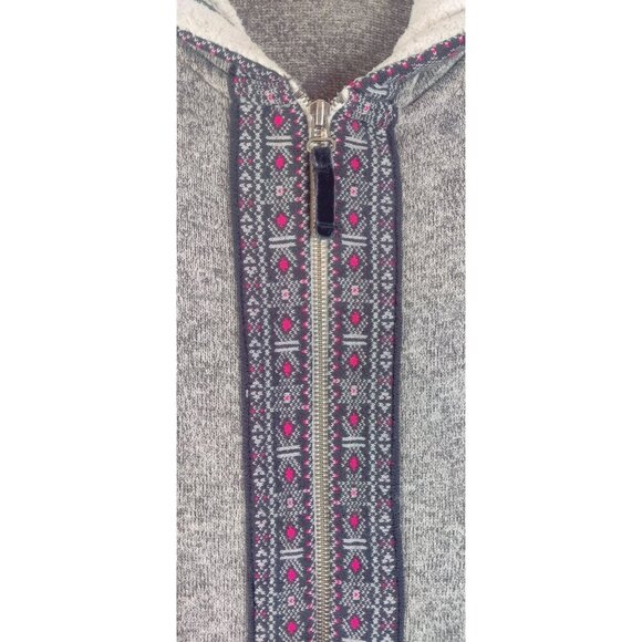 Nordic Cardigan Hoodie by American Eagle Outfitters Ski Skater Cottage Faux Flee - Picture 8 of 9